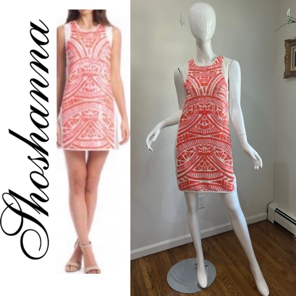 Shoshanna Najia Sequin Shift Party Going Out Dress